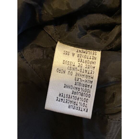 Talbots Women’s 12 Blazer Stretch Jacket Solid Black Button Down Long Sleeve - Picture 10 of 10